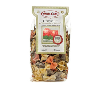 Farfalle tricolore z pomidorami i bazylią Dalla Costa, 500 g
