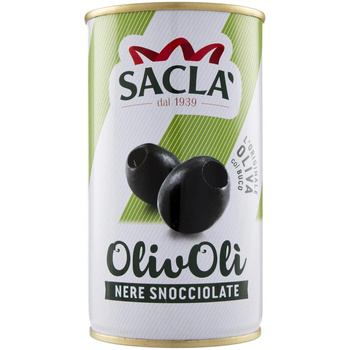 Czarne Oliwki Drylowane, 330 g - Sacla
