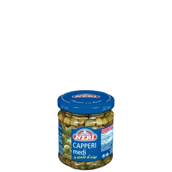 Kapary marynowane w occie winnym średnie 200g – Neri