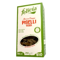 Mezze Penne z ekologiczną mąką z zielonego groszku Felicia, 250 g