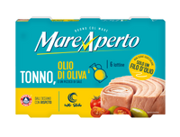 Tuńczyk w oliwie z oliwek w puszce, 6 x 60 g – Mare Aperto